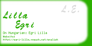 lilla egri business card